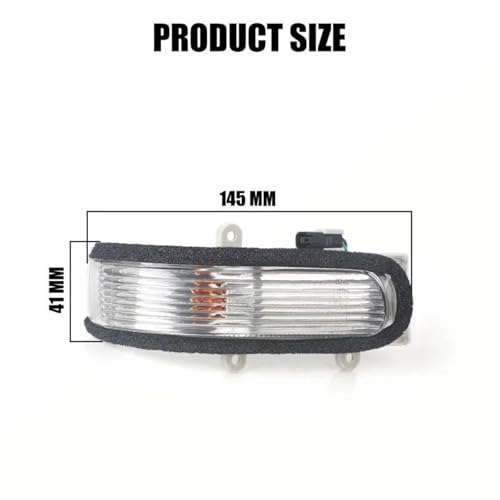 Intermitente espejo Toyota Camry 2006-2011 luz LED lateral amarilla 12V recambio 81730-06040 3