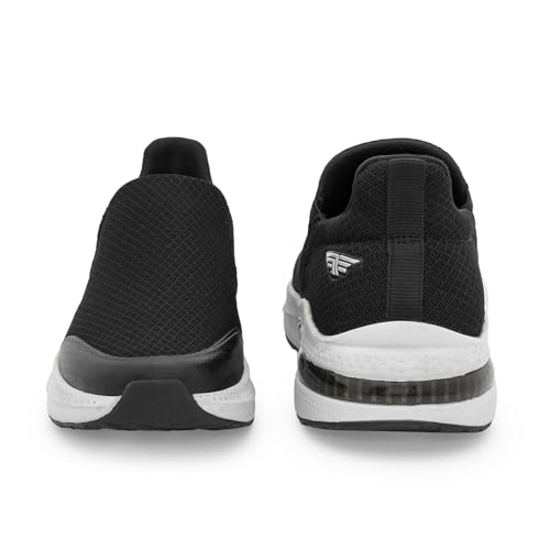 Image of Red Tape Men's Walking Shoes Dark Grey Mesh Round Toe Slipon