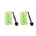 ZYGY 2PCS 7.4V 500mah Batterie au Lithium pour EC16 télécommande Bateau Batterie de Rechange modèle de Bateau modèle de Voiture Batterie au Lithium Haut débit