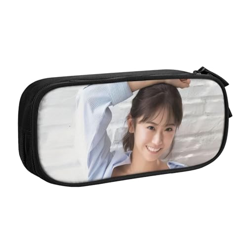 嶺百花 (1) 多機能収納 学生用ペンケース One Size/厚 5× 幅 10.5× 長 21cm 学校/オフィス/旅行 カスタマイズ可