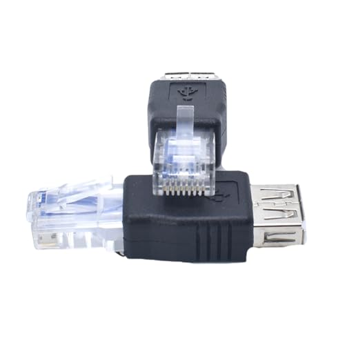 USB 2.0 to Ethernet RJ45 Networking Adapter USB Transfer Networking Plug Adapter for Connecting ADSL Modems to Routers