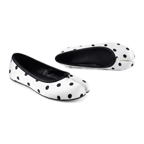 Image of Tabi Shoes Women Split Toe Shoes Wide Width Ballet Flats Comfort Casual Work Shoes for Women Office