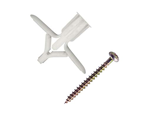 Bucha Frog P Com Parafuso Fenda Phillips Cabeça Panela Para Chapa Drywall 12.5 Mm - 2 Unid. - Cartel