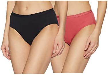Van Heusen Women's Cotton Solid And Slub Hipster Briefs - Pack Of 2