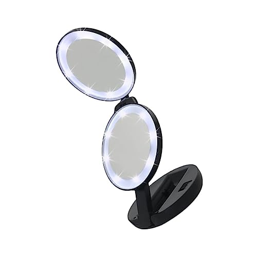 Espejo de Maquillaje Plegable Portátil Doble Cara