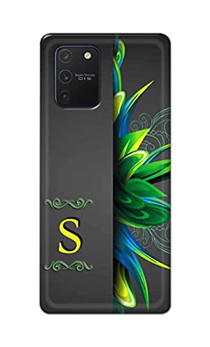 Image of Name II Initial II Letter Alphabet S Hard Back Case Cover for Samsung Galaxy Note 10 Lite /Samsung A81 / SM-N770F / DS Back Cover -(J5) VNS2222