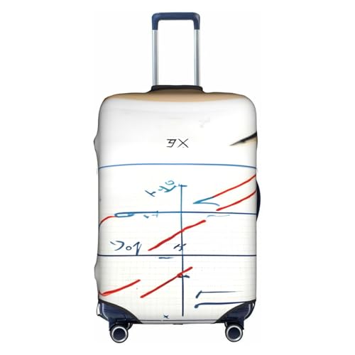 Valise anti-rayures grâce à la housse blanche extensible à formules