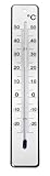 von - 30 Grad bis + 50 Grad chg 9439-02 Thermometer 28 x 28 x 4.5 cm, silber