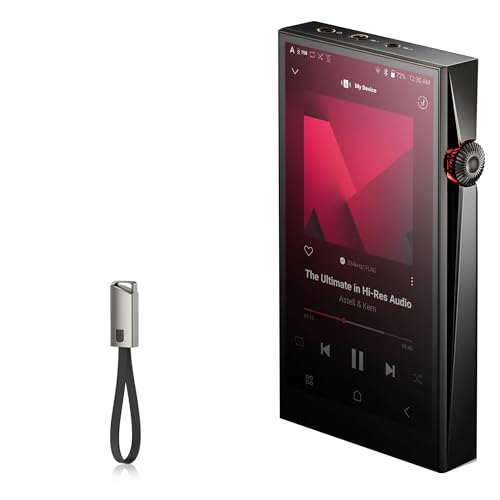 BoxWave Cable Compatible with Astell & Kern A&Ultima SP3000T - USB Type-C Keychain Charger, Key Ring USB Type-C to Type-A 8 in USB Cable - Jet Black