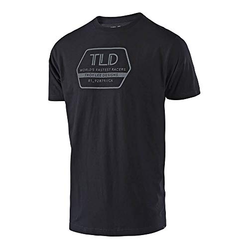 Troy Lee Designs Mens Factory Logo Short-Sleeve T-Shirt (Black, Large)