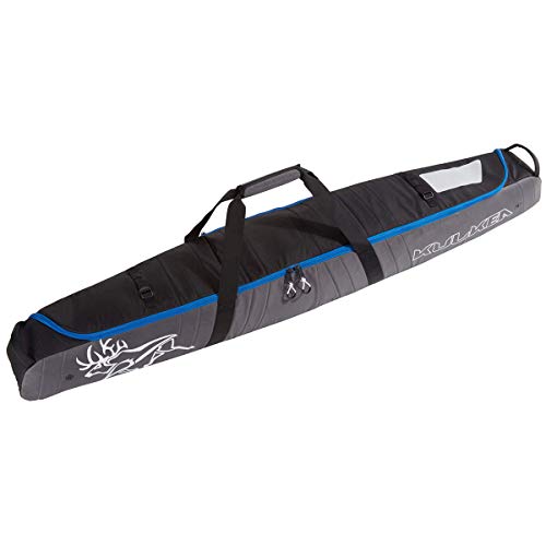 KULKEA Kantaja™ Ski Bag - Ultra Durable, Padded Ski Travel Bag with Accessory Storage - Spacious and Water Resistant (Black/Grey) - Thumbnail 4