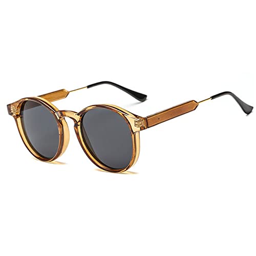 Lunettes de soleil rondes rétro en terrasse ou pour conduire