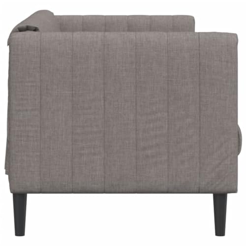 Homgoday Sofa 3-Sitzer Loungesofa Polstersofa mit Armlehnen Gästesofa Modern Couch 3er Sitzsofa Doppelsofa Sitzmöbel Sofa für Wohnzimmer, Schlafzimmer Taupe Stoff – Bild 6