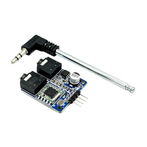 Disttocate TEA5767 - Módulo de radio estéreo FM de 76 a 108 MHz con antena, receptor de alta sensibilidad para proyectos electrónicos de bricolaje