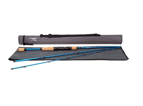 Temple Fork Outfitters TFO 3-Piece Angler Fast Action Freshwater/Saltwater Fishing Spinning Rods, 7ft M 3pc