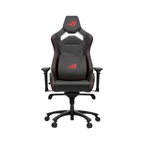 ROG CHARIOT X CORE Sedia Gaming Ergonomica, Supporto Lombare Integrato, Braccioli 4D Regolabili, Poggiatesta Imbottito, Passante per riporre gli Accessori, Disponibile in 3 Colori, Nera
