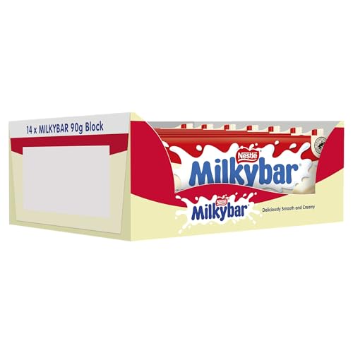 Milkybar White Chocolate Sharing Bars, 14 x 90 g