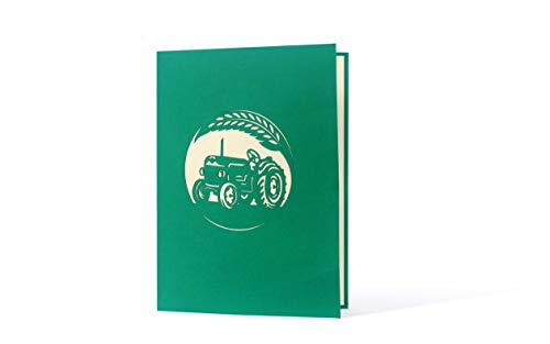 Biglietto di auguri di compleanno con trattore