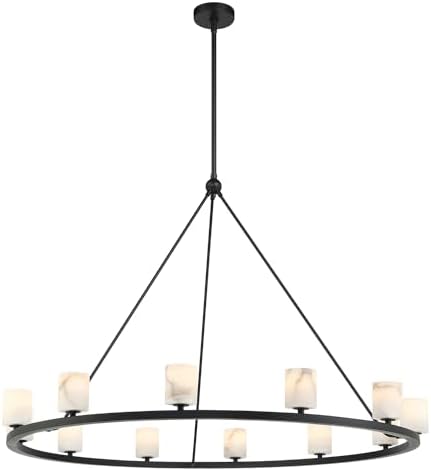 Crystorama Aragon 12 Light Matte Black Chandelier