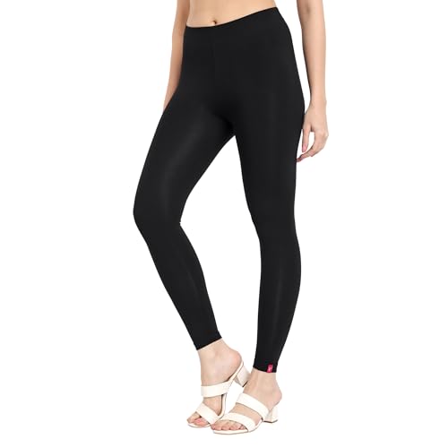 Image of Twinstar T2 Womens Ankle Length Leggings | Cotton Combo Leggings |180% GSM| Pack of 2 (White, Black)