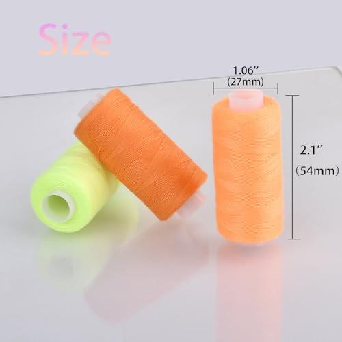 Hilo para coser 36 colores 400 yardas poliéster miniatura 2