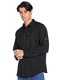 Columbia Men's Silver Ridge Lite Long Sleeve Shirt, Black, 4X