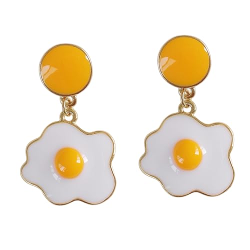 CTIRCHIU 1 Par De Pendientes De Huevo Para Mujer Pendientes De Moda Para Niñas Pendientes De Aro De Perla Joyería Para Niñas Pendientes De Perla Para Mujeres Pendientes De Botón