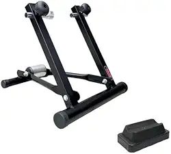 FIT Rolo De Treino Dobrável Com Suporte Base Niveladora, Preto, Para Bicicletas