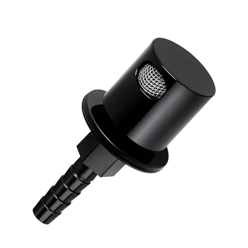EFI Fuel Tank Vent Roll Over Valve External Remote Rollover Breather Check Valves with 5/16" Hose Barb Fitting (Part #19-174) Black for Off-Road Vehicles, ATVs, and UTVs