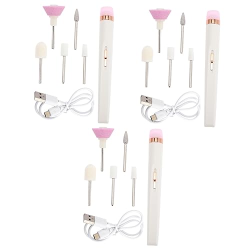 Kit de manucure portable avec outils de polissage et meules abrasives Healeved