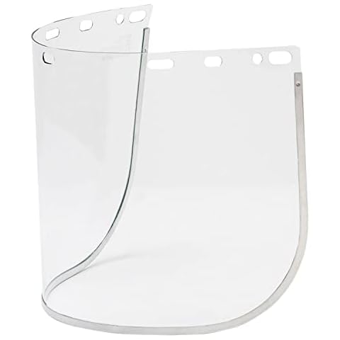 Sellstrom 37600 Polycarbonate Aluminum Bound Window, 8 Width x 15-1/2 Height x 0.040 Thickness, Clear, For Universal Faceshield by Sellstrom Cover