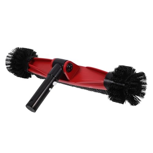 BCOATH Rotating Wall Brush with Detachable Handle for Easy Pool Edges Cleaning Lightweight and Convenient Pool Brush Head for Corner and Side Cleaning