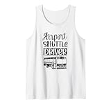 Flughafen Shuttle Fahrer Busservice Fahren Tank Top