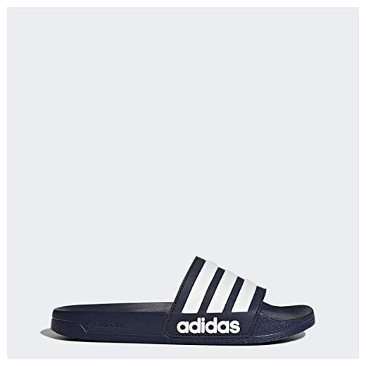 adidas Men's Adilette Shower Slides Collegiate Navy/White/Collegiate Navy 8