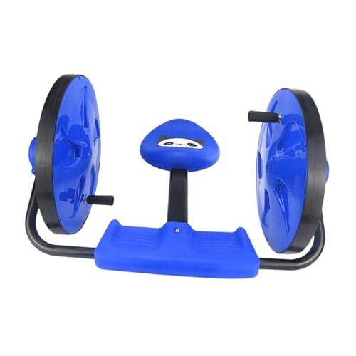 kowaku Child Ride on Toys Roller Sit Skate Develop Motor Skill Hand Crank Mini Trike (No Electricity) for Boys and Girls Party Toy, Blue
