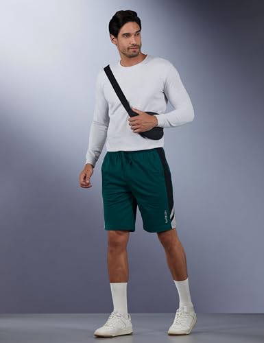 Image of Van Heusen Men Athleisure Smart Tech Knit Shorts - Pack of 1 Easy Stain Release, Anti Stat, Ultra Soft