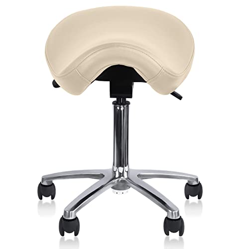 2xhome Ergonomic Saddle Stool  Backless Rolling Of Review