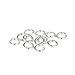 Produktbild LIUXIN 30pcs / Lot Silber Open Jump Rings Direct 3/3.5/4/5mm Split Rings Connectors für DIY Schmuckzubehör Herstellung