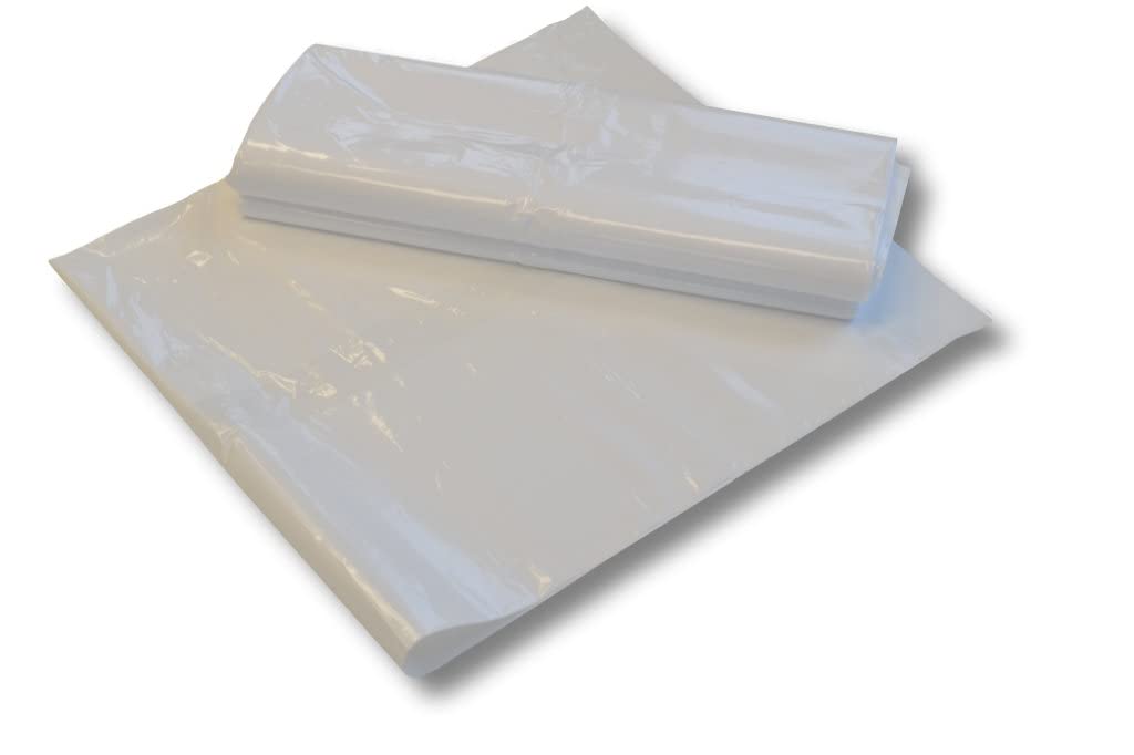 1 caja = 1200 bolsas de basura – Blanco – 30 litros – 290 + 260 x 590 mm – 20 my – Bolsas de basura/bolsas de basura