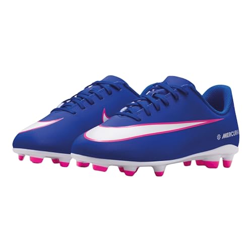 Nike Kids Jr Vapor 16 Club FG/MG Football Shoes, Racer Blue/White, 5.5