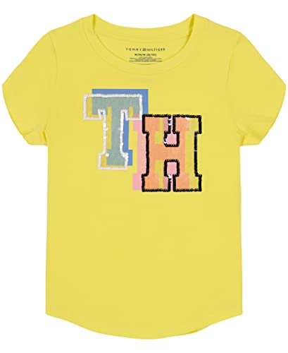 Image of Tommy Hilfiger Girls Sequin Flag Tee (Big Kids)