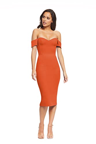 Dress the Population Women's Bailey Off the Shoulder...