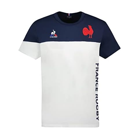 Le Coq Sportif Ffr Fanwear Tee Ss No. 2 M New Optical WHI T-Shirt, White, L Cover