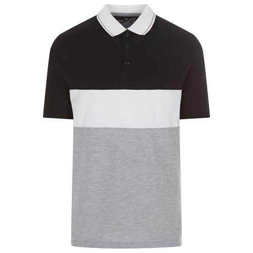 Camisetas polo para hombre de piqué, manga corta, paquete de 4 miniatura 2