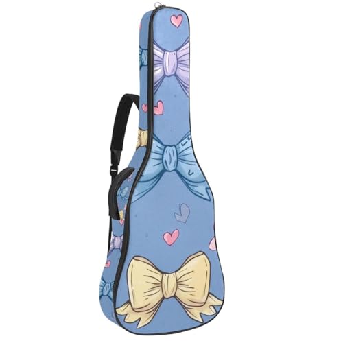 Sac de guitare acoustique multicolore au design original et rembourrage épais