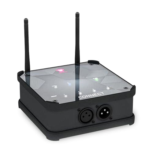 Ape Labs Connect Dongle for Wireless DMX & iOS & Android Smart App Control in Events & Clubs - 50 hr Battery Powered IP65 Rated All Fixtures Controller with KNX for Smart Device integration - Set of 1