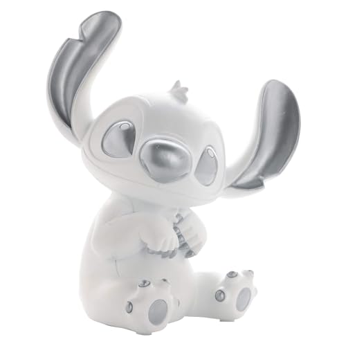 Disney 100 Stitch Money Bank| White Resin