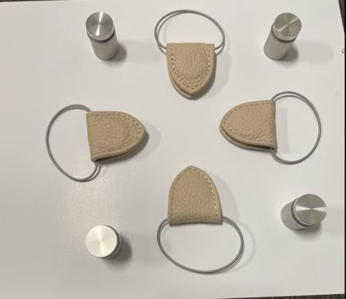 Scarf and Artwork Hanging System Deluxe Leather Edition