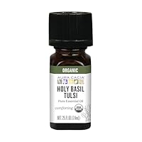 Algopix Similar Product 2 - Aura Cacia Organic Holy Basil Tulsi