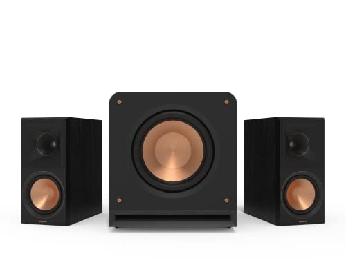 Klipsch 2.1 Ebony System - Model RP-600M II, RP-1200SW